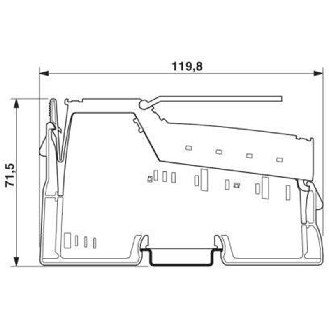 Module alimentation 24Vdc (pour US et UM), IP20, Inline - IB IL 24 PWR IN-PAC-Lire la description