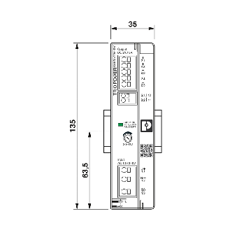 Alim. à découpage 24VDC 5A 120W, 1PH 100-240VAC, Push-in - TRIO3-PS/1AC/24DC/5-Lire la description
