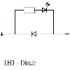 Module d'antiparasit. p/électrov. Forme A LED+Diode 24VDC 50W/VA - 3124021 | VBS-LED JAUNE +DIODE 24 V