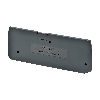 Flasque pour borniers 1-étage, Push-in + 2,5 mm², gris foncé, 4 pts - XW5E-P2.5-2.2-1