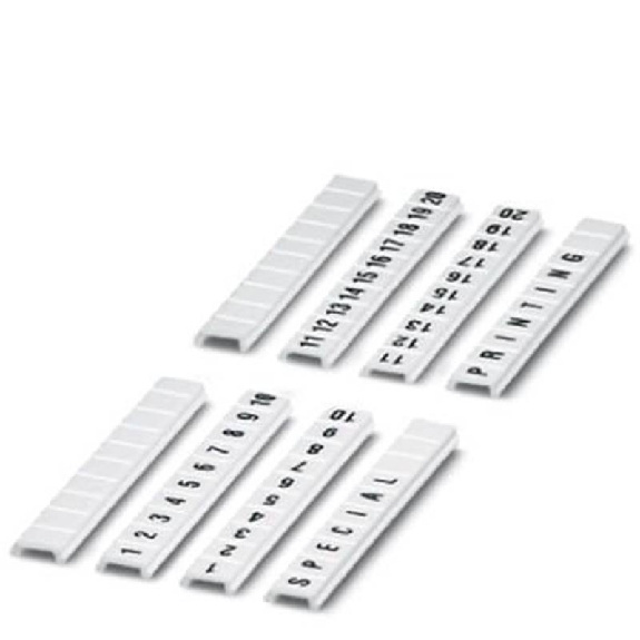 Repérage ZB, plat, 10 éléments, 1 ... 10, blanc, Largeur: 3,5 mm - ZBF 3,5,LGS:FORTL.ZAHLEN 1-10-Lire la description