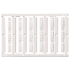 Repères vierges, enfichables, 1,5mm², haut ou bas (108p x5 plaques) - XW5Z-P1.5LB2