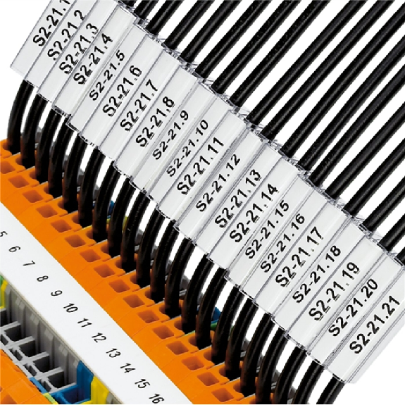 Repères pour fils, transparent, vierge, câble: 4-7 mm, 4 x 30 mm - PATG 3/30 Repères pour fils, transparent, vierge, câble: 4-7 mm, 4 x 30 mm - PATG 3/30-Lire la description