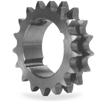 CMW - Rueda dentada con cubo desmontable 1610 - Dentado doble - 12B2 - 15 dientes - Paso 19,05 mm-Leer más