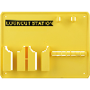 Lockout Station, Typ 2, ohne Inhalt, gelb, Kunststoff, 390x290x55mm