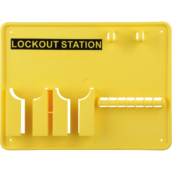 Lockout Station, Typ 2, ohne Inhalt, gelb, Kunststoff, 390x290x55mm-Beschreibung lesen