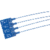 Sicherheitsplombe aus blauem Nylon