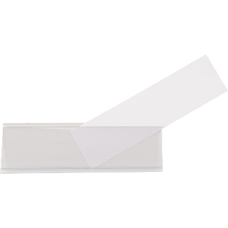 Starter-Set Etikettenhalter und Papieretiketten, beschriftbar, 75x18mm, 100/VE-Beschreibung lesen