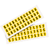 Pfeil, gelb/schwarz, Folie, Schrifthöhe 15mm, 14x19mm, 720 Stück/VE