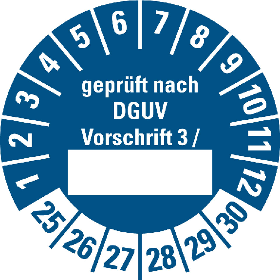 Prüfplakette,gepr.n.DGUV Vorschr.3,25-30,blau,Folie,selbstklebend,Ø 30mm,10/BOG Prüfplakette,gepr.n.DGUV Vorschr.3,25-30,blau,Folie,selbstklebend,Ø 30mm,10/BOG-Beschreibung lesen