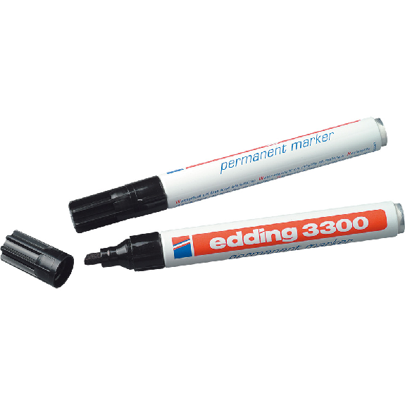 edding Marker 3300, wasserfest, schwarz, Keilspitze: 1-5mm, 10 Stifte/VE edding Marker 3300, wasserfest, schwarz, Keilspitze: 1-5mm, 10 Stifte/VE-Beschreibung lesen
