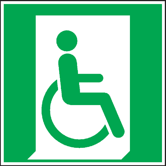 Rettungszeichen Rettungsweg Rollstuhlfahrer rechts, Folie, selbstklebend, 150x150mm, ISO 7010 Rettungszeichen Rettungsweg Rollstuhlfahrer rechts, Folie, selbstklebend, 150x150mm, ISO 7010-Beschreibung lesen