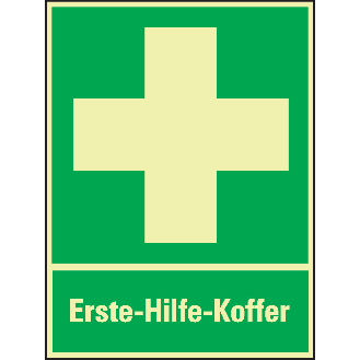 PERMALIGHT power langnachleuchtend Rettungs-Kombi Erste-Hilfe-Koffer, ASR/ISO, Kunststoff, 300x400mm-Beschreibung lesen