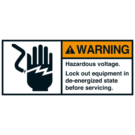 ANSI-Aufkleber WARNING Hazardous voltage.Lock out..,UL anerk.,35x80mm,2/Bogen ANSI-Aufkleber WARNING Hazardous voltage.Lock out..,UL anerk.,35x80mm,2/Bogen-Beschreibung lesen