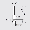 DPI D04 PNP NO P0,8mm noyé 45(21.5)mm Inox 10-30Vdc / M08 3P - IFRM 04P1501/S35L