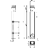 DPI Rect. PNP NO P2mm noyé 8x8x59mm Inox M08 3P - IL8/AP-3F