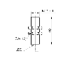 DPI M12 PNP NO P4mm noyé 40mm Laiton 10-30Vdc / Câble 8m PUR - IFRM 12P1702/PL/0800