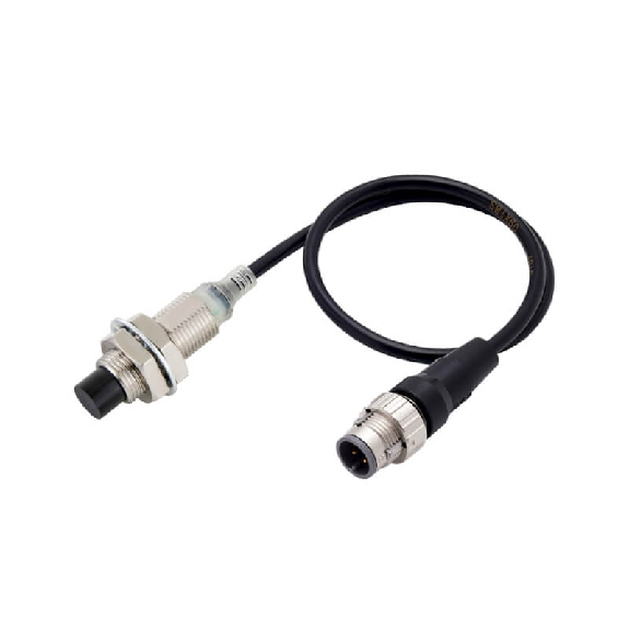 DPI M12 2 fils DC NO P8mm non noyé 38(26)mm Laiton / M12 4P+C0.3m - E2E-X8MD1-M1GJ 0.3M-Lire la description