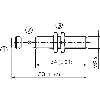 DPI M08 NPN NO P2mm noyé 50(34)mm Laiton 10-30Vdc / M08 3P - IME08-02BNSZT0S