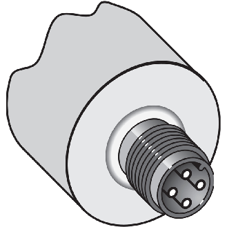 DPI M18 ANA 4-20mA/0-10V P0-8mm non noyé 69(42)mm Laiton / M12 4P - IMA18-08NE1ZC0S-Lire la description