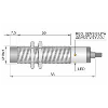 DPC M18 PNP NO+NF P10mm non noyé 10-40Vdc / Câble 2m - SC18SM-CE10 PNP NO+NC