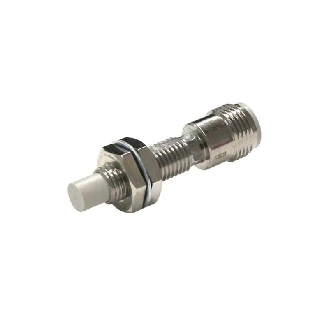 DPI M08 PNP NF P2mm non noyé 43(26)mm Inox 10-30Vdc M12 4P - E2E-X2MB28-M1-Lire la description