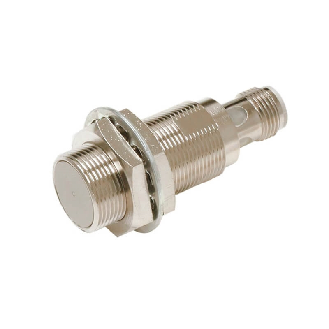 DPI M18 PNP NO P5mm noyé IO-Link COM3 53(34)mm Laiton M12 4P - E2E-X5B1T18-M1-Lire la description