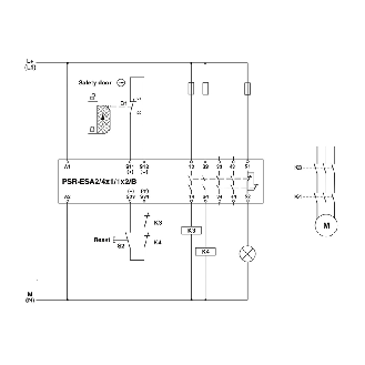 Relais de sécurité, 4 contacts NO, 1 contact NF - PSR-SCP- 24UC/ESA2/4X1/1X2/B-Lire la description
