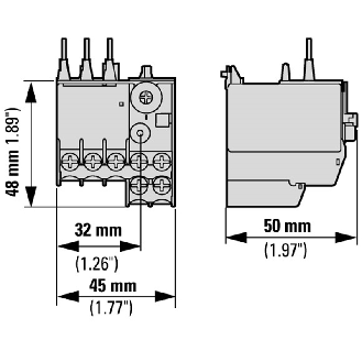 Relais thermique, 1.6-2.4A, 1F+1O - ZE-2,4-Lire la description