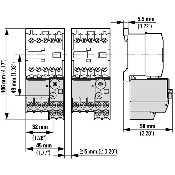 Relais thermique, 1.6-2.4A, 1F+1O - ZE-2,4 Relais thermique, 1.6-2.4A, 1F+1O - ZE-2,4-Lire la description