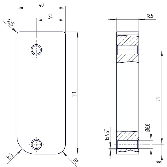 Interverouillage ouverture hors tension RFID, M12 8P - AZM300B-ST-1P2P-A-Lire la description