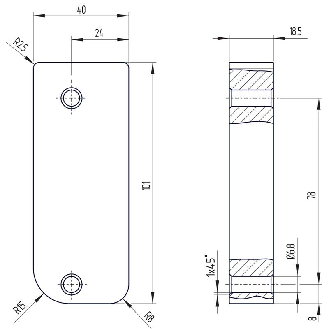 Interverouillage ouverture hors tension RFID, M12 8P - AZM300B-ST-1P2P-A-Lire la description