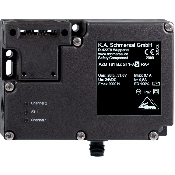 Dispositif d'interverrouillage, AS-i SaW, 24Vdc - AZM 161 B ST1-AS AP Dispositif d'interverrouillage, AS-i SaW, 24Vdc - AZM 161 B ST1-AS AP-Lire la description