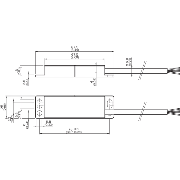 Int.de séc. sans contact magn. Reed Sao=9mm 2NO, câble 3m PVC - RE23-SA03 Int.de séc. sans contact magn. Reed Sao=9mm 2NO, câble 3m PVC - RE23-SA03-Lire la description