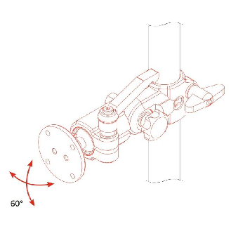 Support d'écran à articulation sphérique 10kg-Lire la description