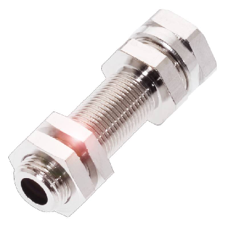 Suppport pour détecteur Ø8mm ou M08, Laiton PTFE, Ø17x48,5mm - BES 08,0-KH-2L/W (BAM00AF)-Lire la description