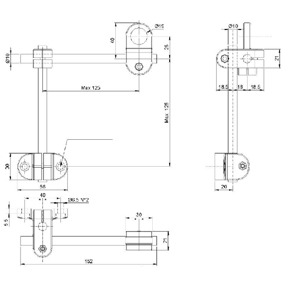 Support articulé pour cellules M18 - JOINT-18 Support articulé pour cellules M18 - JOINT-18-Lire la description