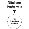 Kabelgrundplakette Nächster Prüftermin, Folie, selbstklebend, 20x100mm, 8/Bogen