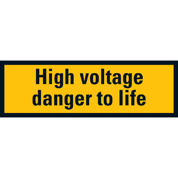 Warnschild High voltage danger...,praxisb.,Folie,selbstklebend,18x52mm,10/Bogen Warnschild High voltage danger...,praxisb.,Folie,selbstklebend,18x52mm,10/Bogen-Beschreibung lesen