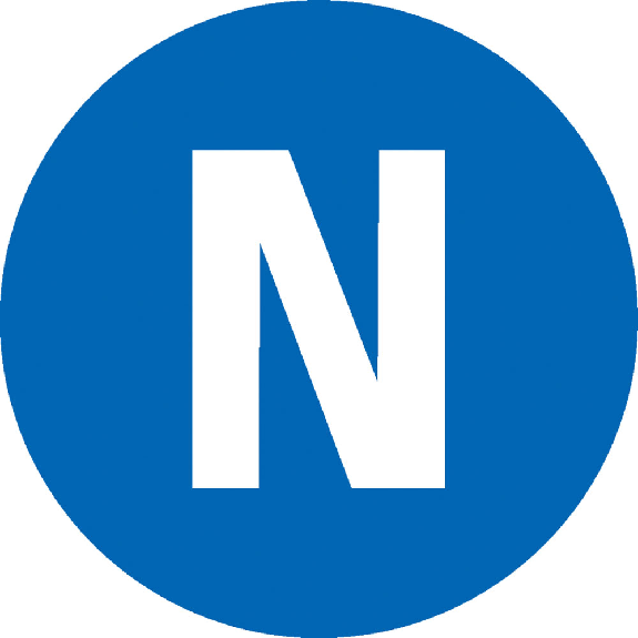 Leiterkennz. Neutralleiter N, PET laminiert, Folie, selbstkle., Ø25mm, 7/Bogen Leiterkennz. Neutralleiter N, PET laminiert, Folie, selbstkle., Ø25mm, 7/Bogen-Beschreibung lesen