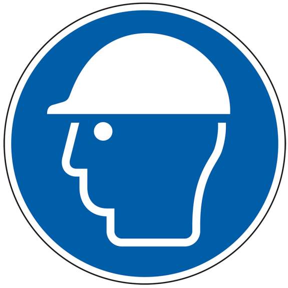 Gebotsschild Kopfschutz benutzen, Kunststoff, Ø 200mm, ASR A1.3, DIN EN ISO 7010 M014 Gebotsschild Kopfschutz benutzen, Kunststoff, Ø 200mm, ASR A1.3, DIN EN ISO 7010 M014-Beschreibung lesen