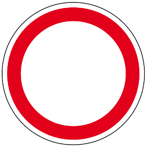 Verkehrszeichen Verbot für Fahrzeuge aller Art, Nr.250, Aluminium RA1, reflektierend, Ø600mm, DIN 67520, nach StVO Verkehrszeichen Verbot für Fahrzeuge aller Art, Nr.250, Aluminium RA1, reflektierend, Ø600mm, DIN 67520, nach StVO-Beschreibung lesen