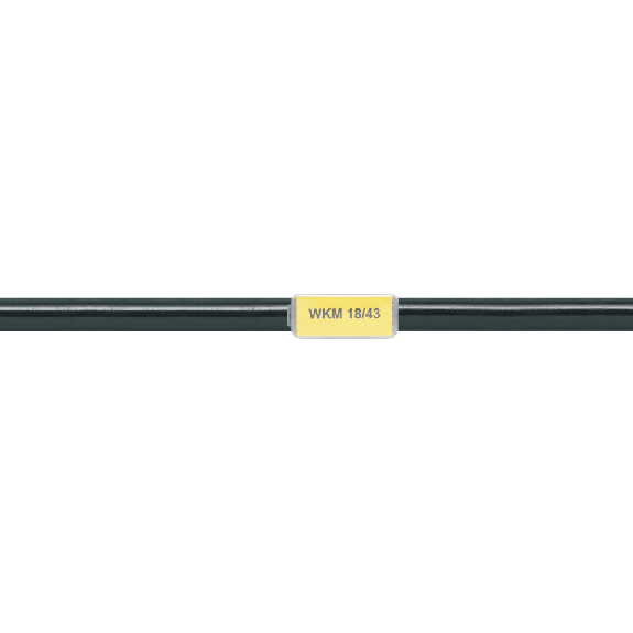 Kabelmarkierer WKM 18/43, transparent, Polypropylen, 43x18mm, 50/VE Kabelmarkierer WKM 18/43, transparent, Polypropylen, 43x18mm, 50/VE-Beschreibung lesen