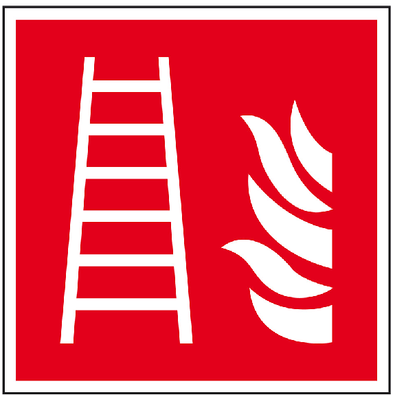 Brandschutzschild Feuerleiter, Folie, selbstklebend, 200x200mm, ASR A1.3, DIN EN ISO 7010 F003 Brandschutzschild Feuerleiter, Folie, selbstklebend, 200x200mm, ASR A1.3, DIN EN ISO 7010 F003-Beschreibung lesen