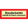 PERMALIGHT power langnachleuchtend Feuerwehrschild Brandschutztür schließt bei..., Folie, 297x105mm