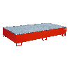 Regalwanne mit PE-Einsatz RW-GR 2700-3 PE, lackiert, Feuerrot