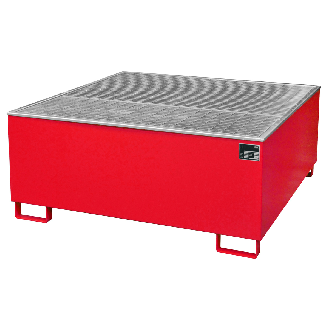 Auffangwanne AW 1000/PE, lackiert, Feuerrot-Beschreibung lesen