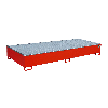 Regalwanne mit PE-Einsatz RW-GR 3300-3 PE, lackiert, Feuerrot