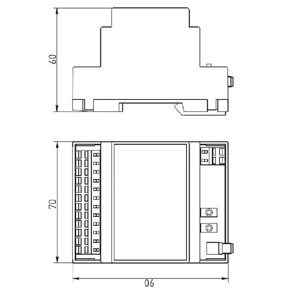 Récepteur 4 canaux fix. rail DIN, 4 inv., 24Vac/dc, pour SW 2,4GHz - 1187208 | RF RxT SW2.4 4W-VAL 24 VAC/DC-Lire la description