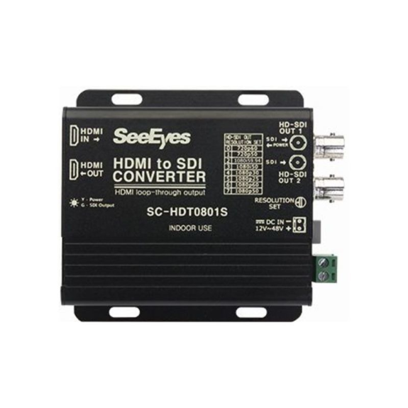 SC-HDT0801S SeeEyes, Medienkonverter, HDMI nach HD-SDI, 1 IN, 3 OUT, Full HD 1,5/3G, 12VDC SC-HDT0801S SeeEyes, Medienkonverter, HDMI nach HD-SDI, 1 IN, 3 OUT, Full HD 1,5/3G, 12VDC-Beschreibung lesen